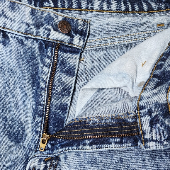 VTG 80s Levi's 706 Student Fit Acid Wash Straight Leg Jeans Size 30x30 - Picture 7 of 14